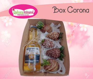 Dulzura Artesanal, caja artesanal cerveza corona con dulces de chocolate para ocasiones especiales en Cali | www.dulzuraartesanal.com